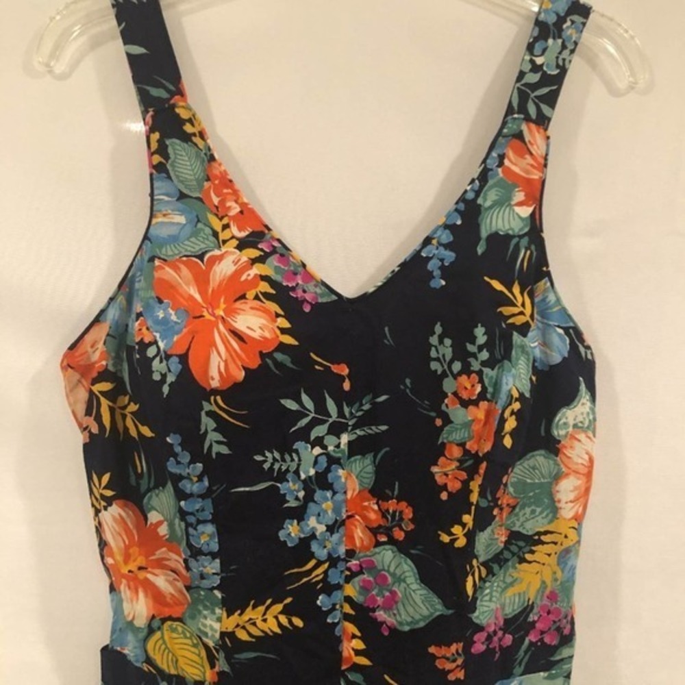 Fit Flare DashAbout 70's Retro Vintage Hawaiian Print Dress‎ - Picture 2 of 10